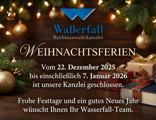 Frohe Weihnachten & guten Rutsch ins neue Jahr!